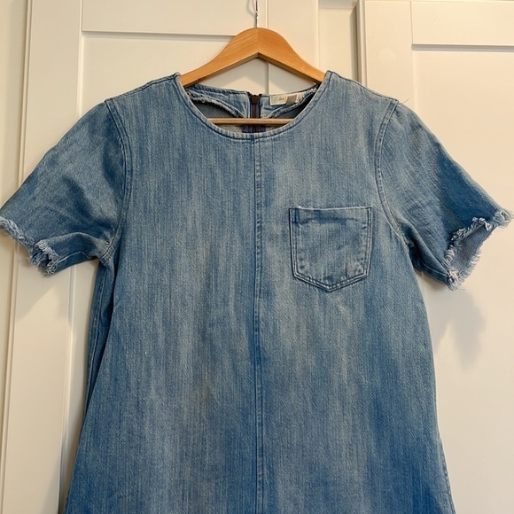 Love Fire DISTRESSED JEAN DRESS SIZE S Western Boho Beachy Festival - Picture 10 of 15